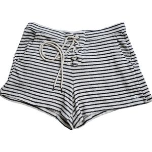 Women Aerie Navy and White Drawstring Short